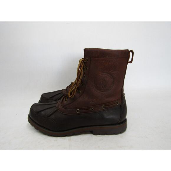 RALPH LAUREN Mens Size 7 D Brown Leather Laces Casual Ankle Winter Boots main image 10